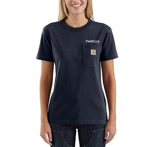 LADIES CARHARTT SHORT SLEEVE TSHIRT WITH POCKET